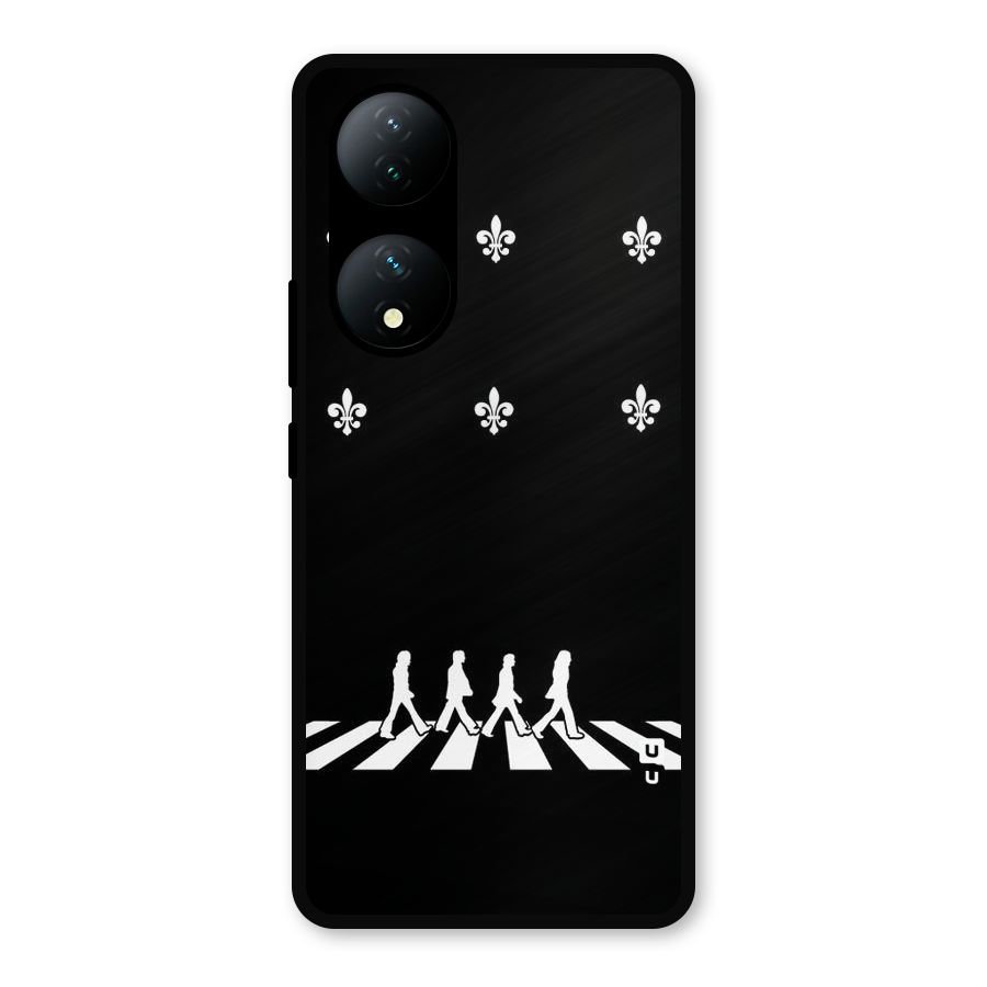 Walking Four Metal Back Case for Vivo Y100a