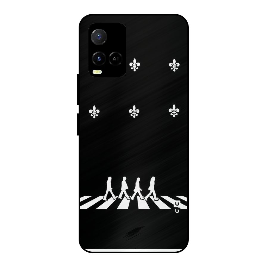 Walking Four Metal Back Case for Vivo Y21A