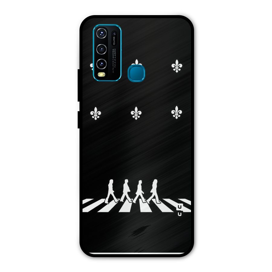 Walking Four Metal Back Case for Vivo Y30