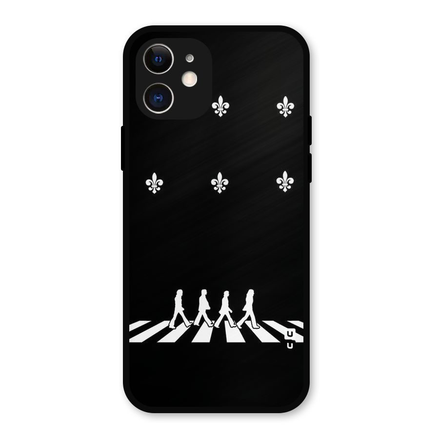 Walking Four Metal Back Case for iPhone 12