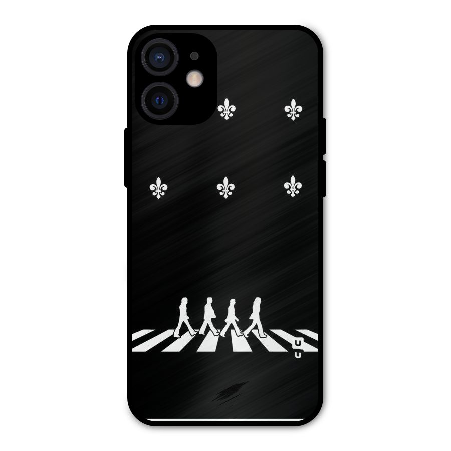 Walking Four Metal Back Case for iPhone 12 Mini