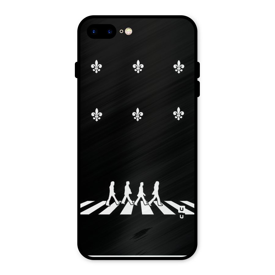 Walking Four Metal Back Case for iPhone 8 Plus