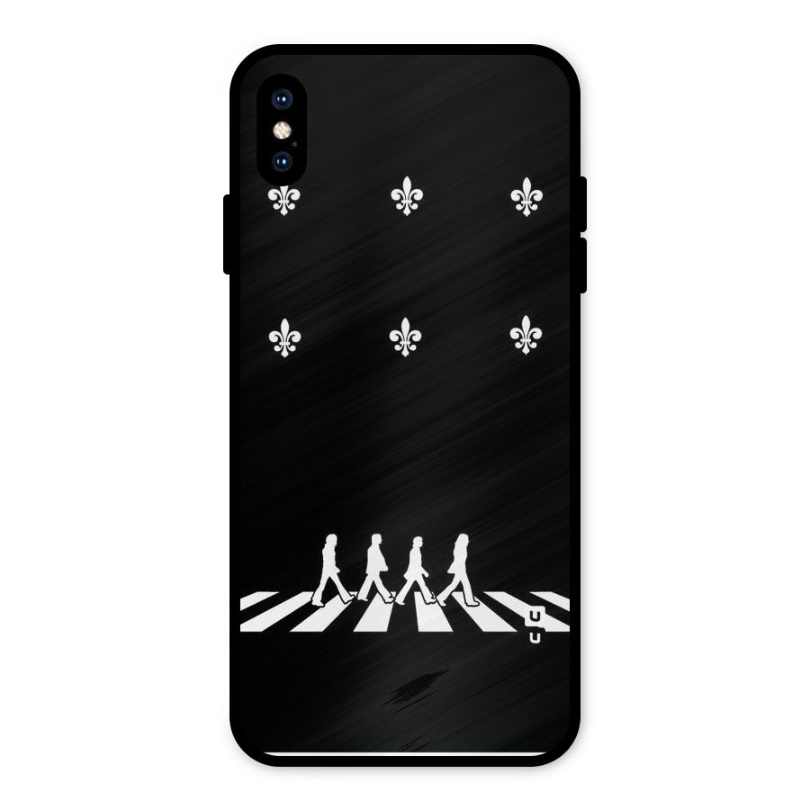 Walking Four Metal Back Case for iPhone XS Max