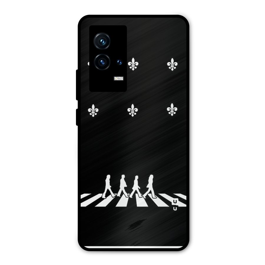 Walking Four Metal Back Case for iQOO 9 5G