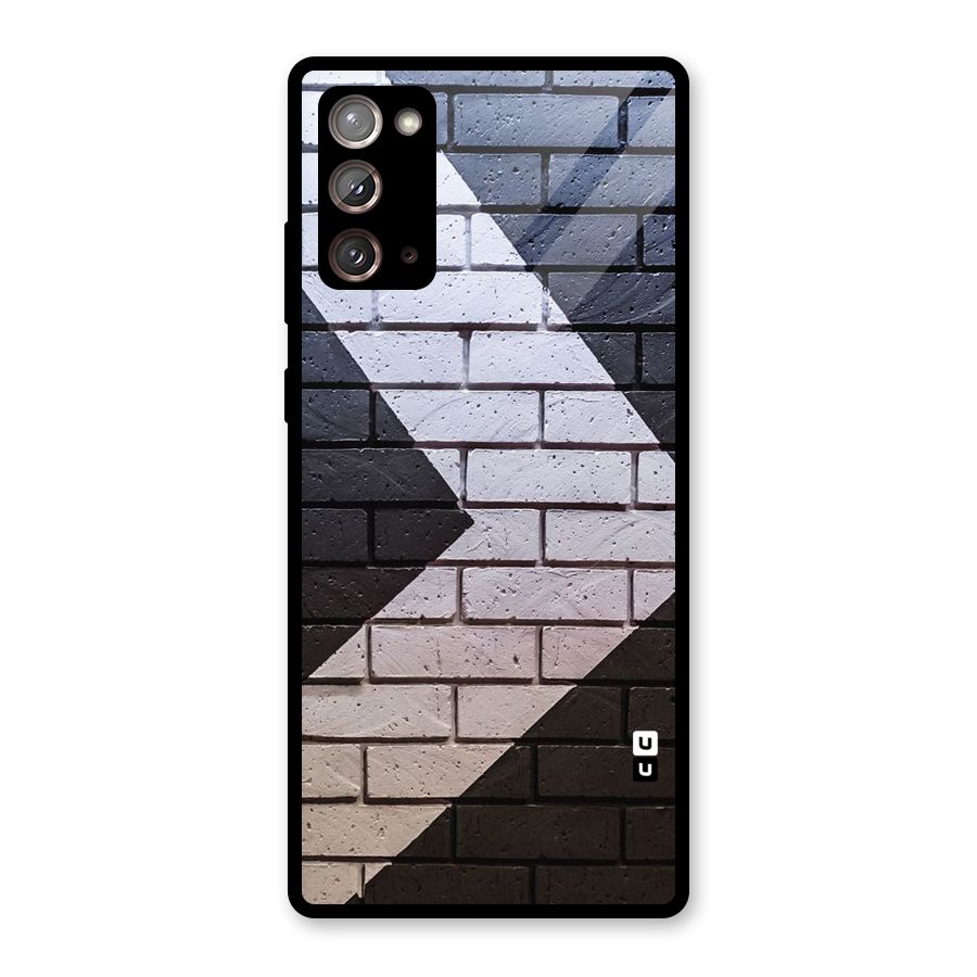 Wall Arrow Design Glass Back Case for Galaxy Note 20