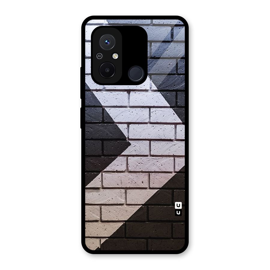 Wall Arrow Design Glass Back Case for Redmi 12C