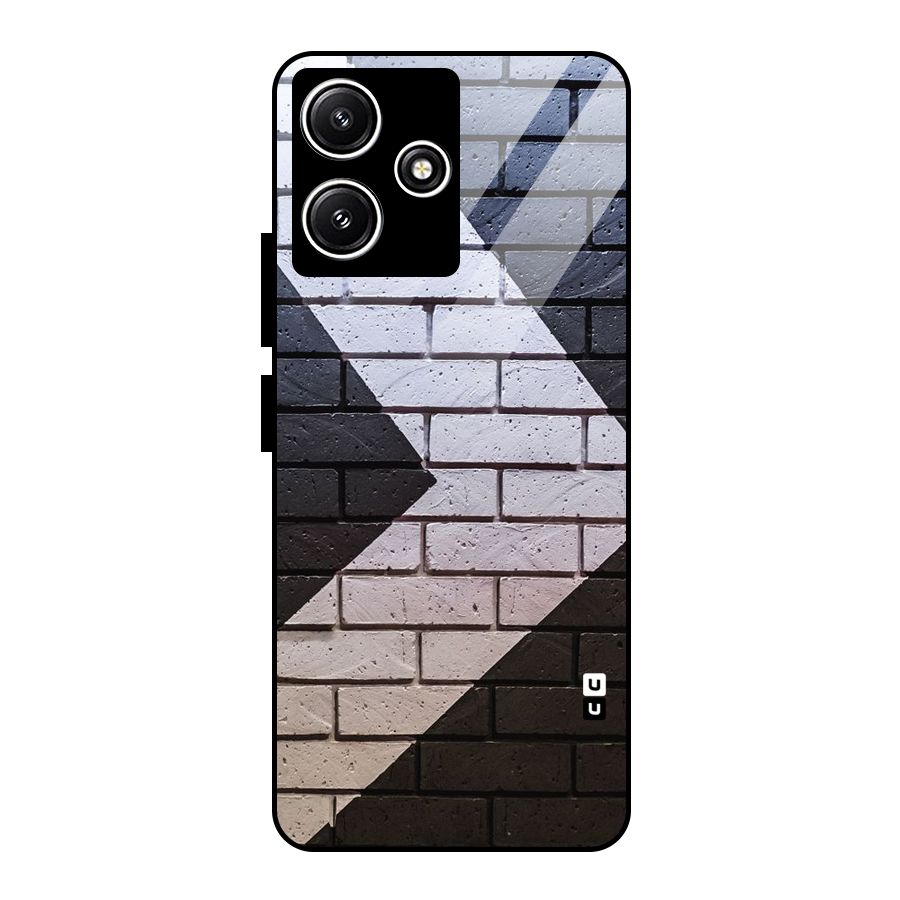 Wall Arrow Design Glass Back Case for Redmi 12 5G