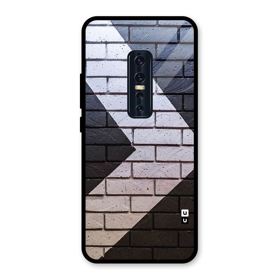 Wall Arrow Design Glass Back Case for Vivo V17 Pro