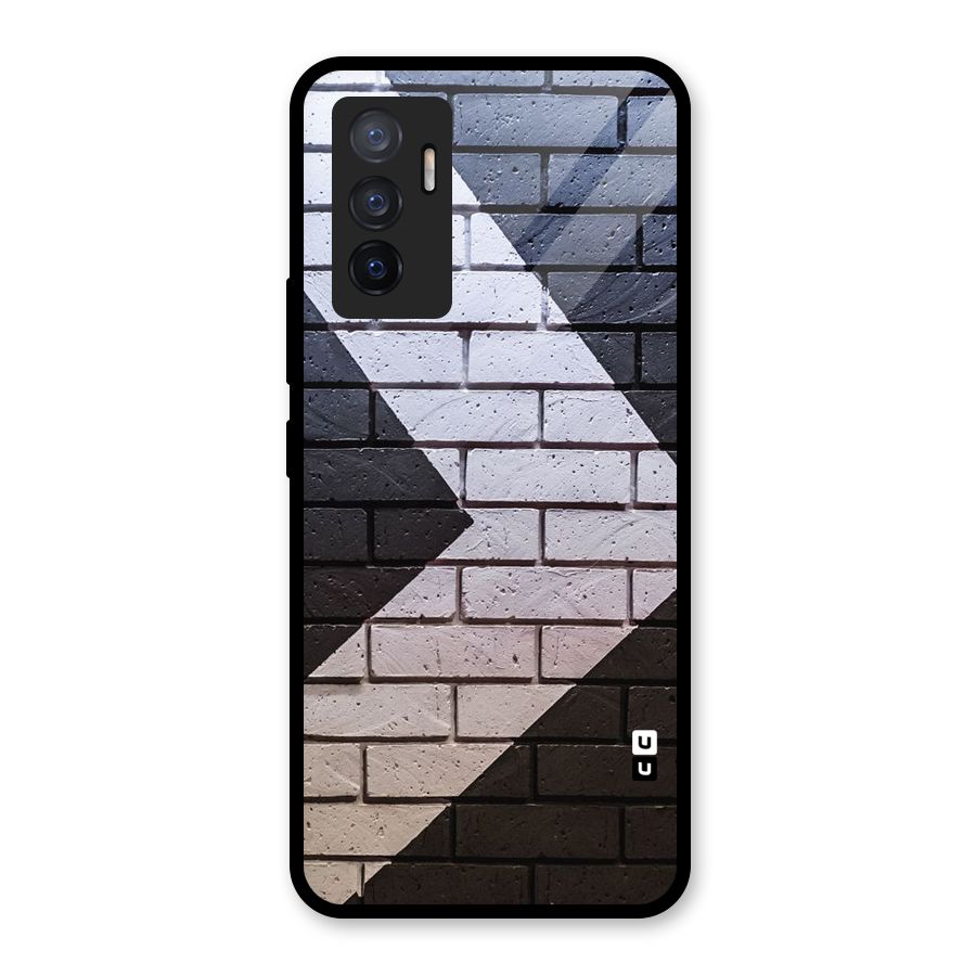Wall Arrow Design Glass Back Case for Vivo V23e