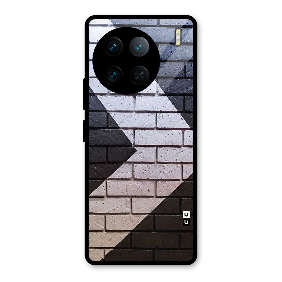 Wall Arrow Design Glass Back Case for Vivo X90 Pro