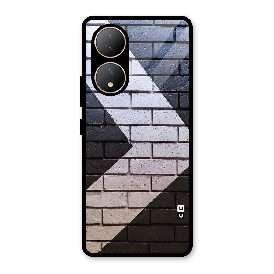 Wall Arrow Design Glass Back Case for Vivo Y100A