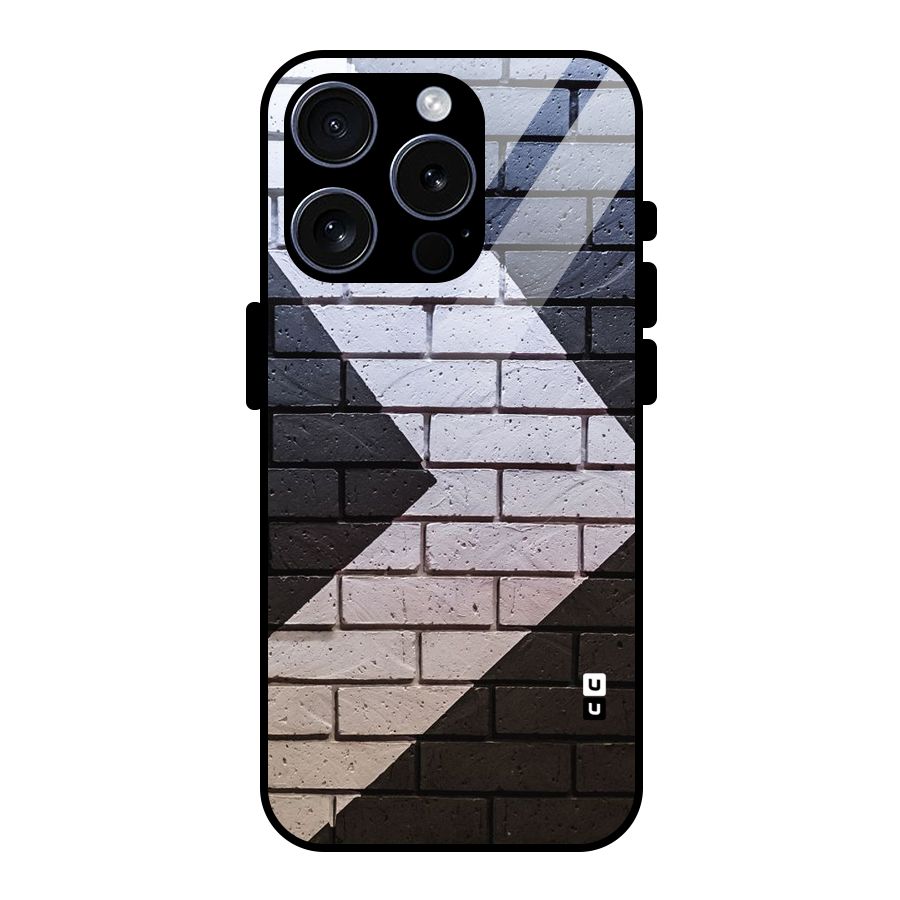 Wall Arrow Design Glass Back Case for iPhone 15 Pro