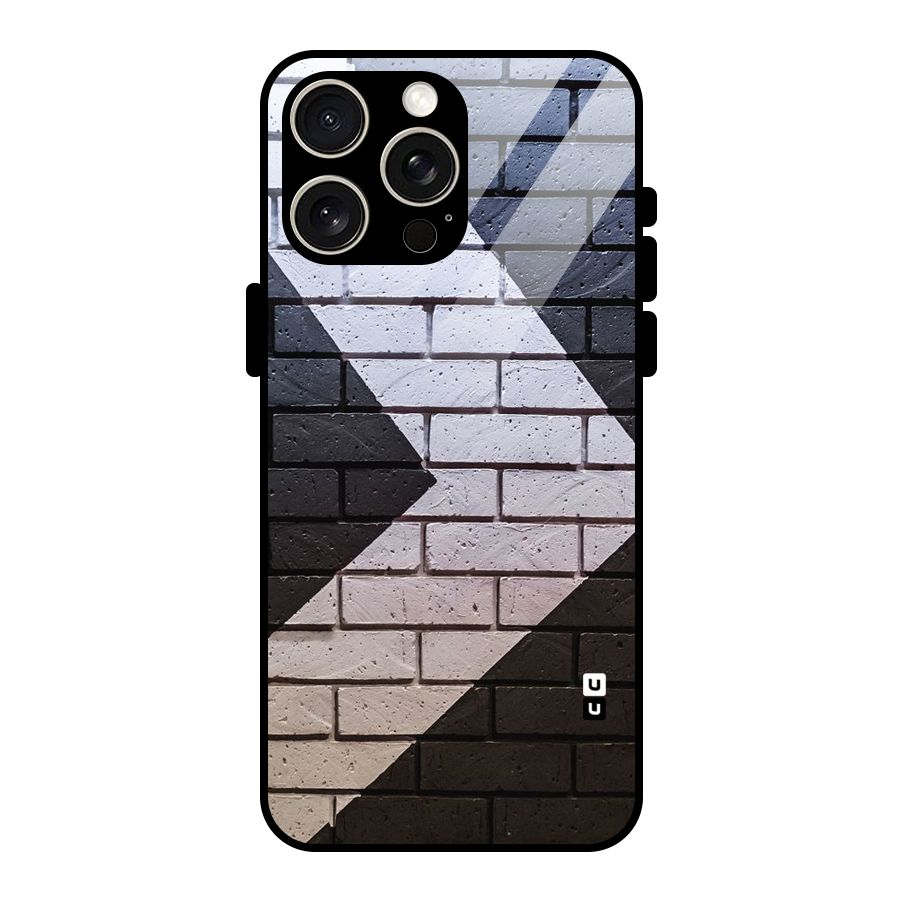 Wall Arrow Design Glass Back Case for iPhone 15 Pro Max