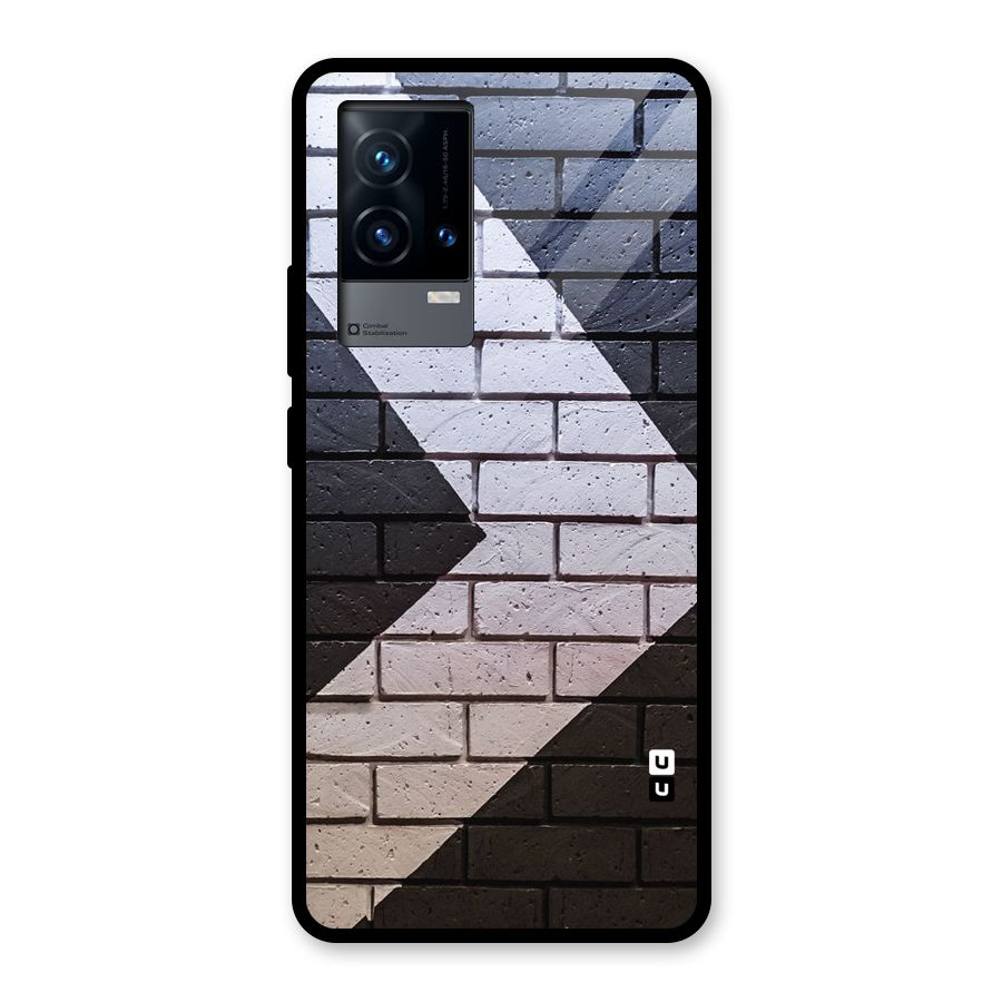 Wall Arrow Design Glass Back Case for iQOO 9 5G