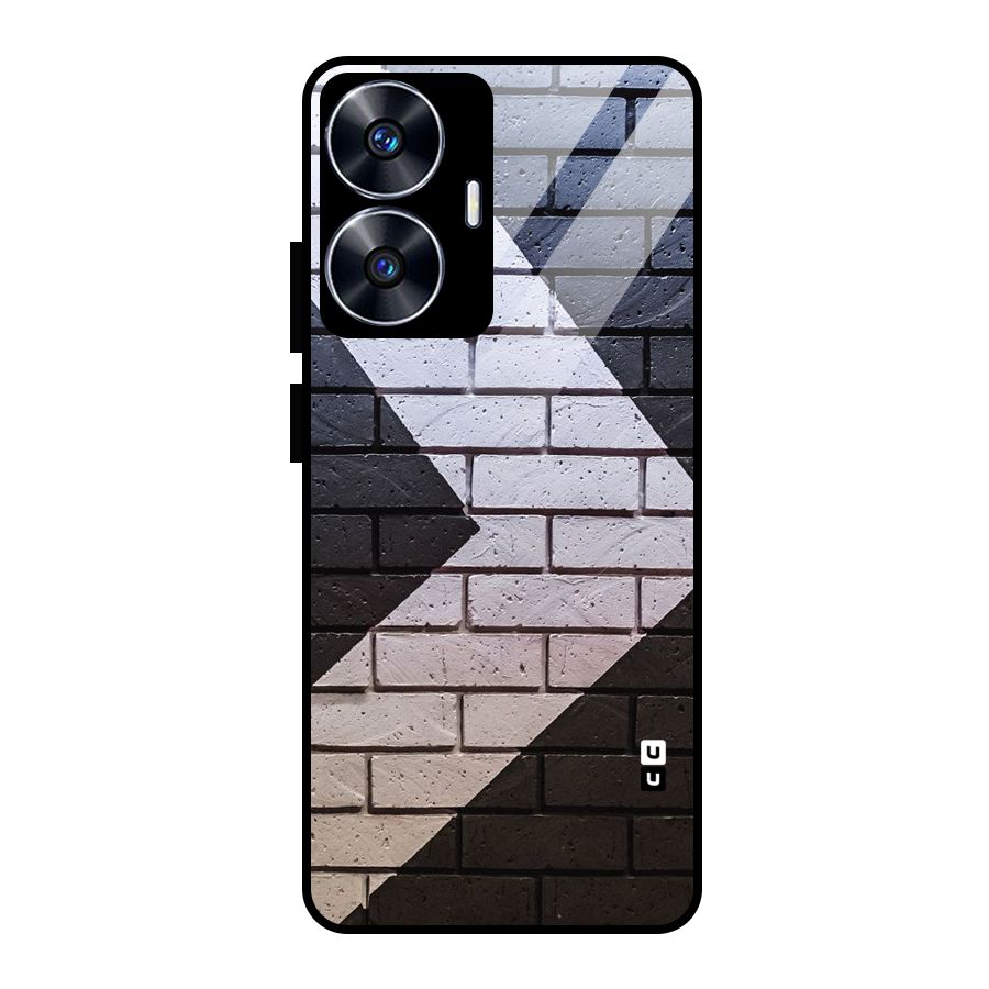 Wall Arrow Design Glass Back Case for realme C55