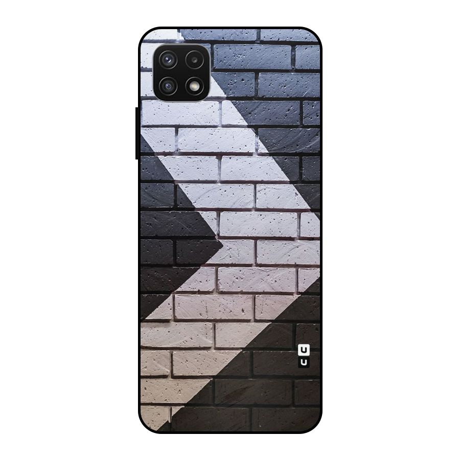 Wall Arrow Design Metal Back Case for Galaxy A22 5G