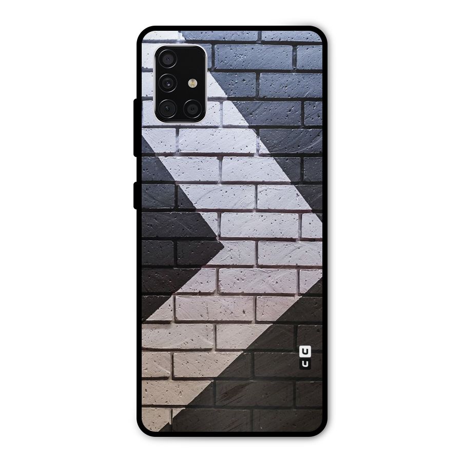 Wall Arrow Design Metal Back Case for Galaxy A51