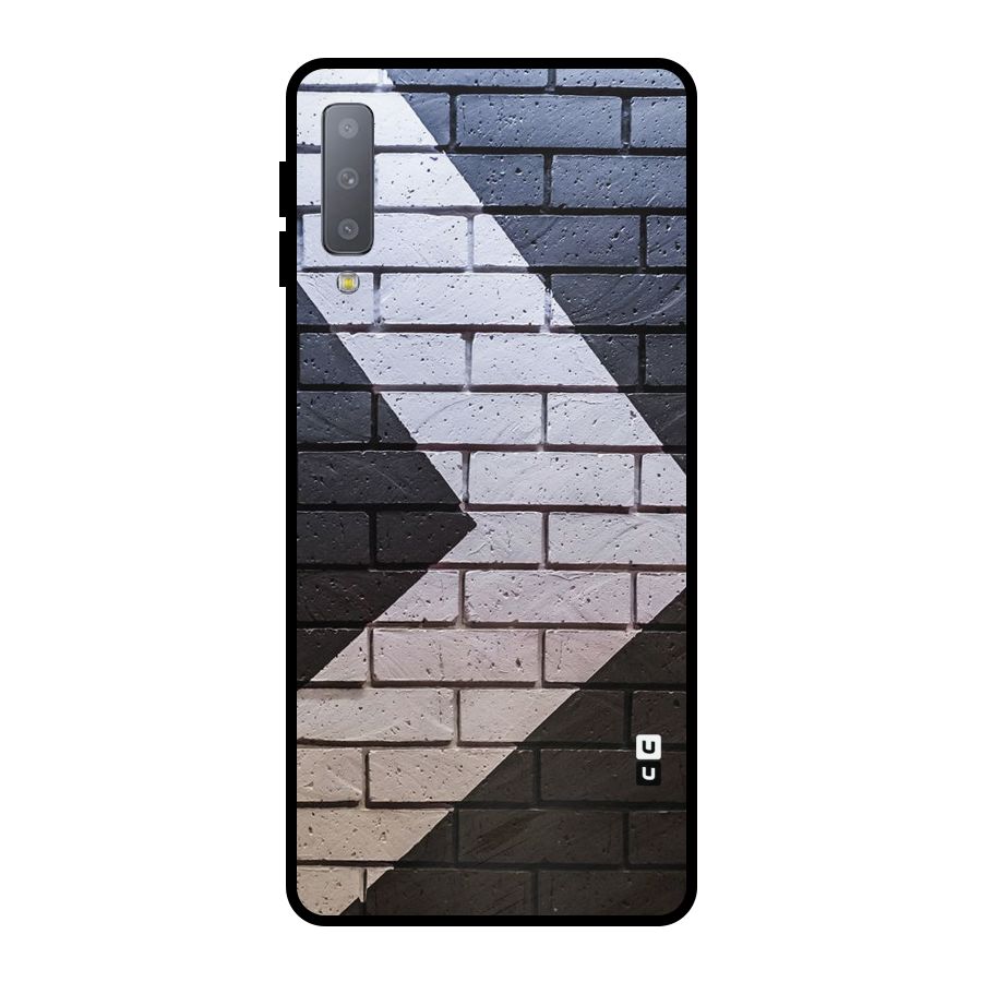 Wall Arrow Design Metal Back Case for Galaxy A7 (2018)