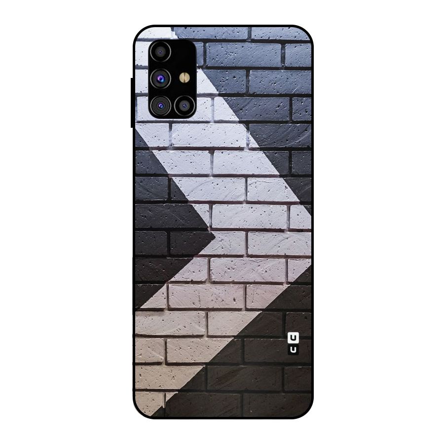 Wall Arrow Design Metal Back Case for Galaxy M31s