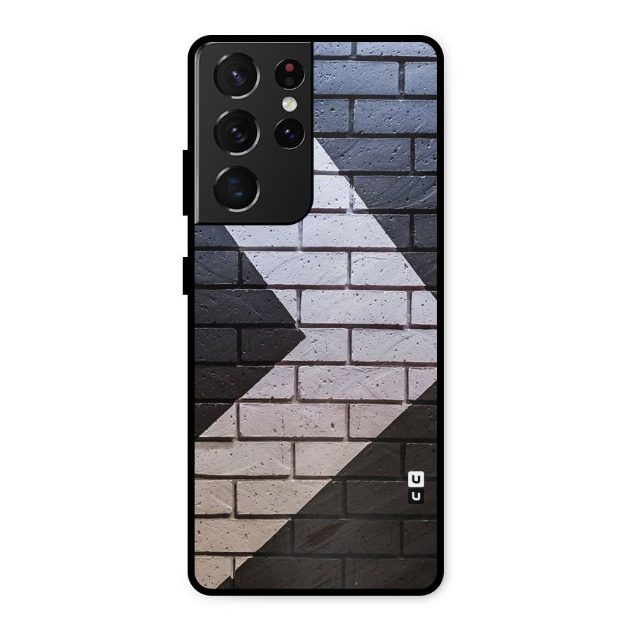 Wall Arrow Design Metal Back Case for Galaxy S21 Ultra 5G