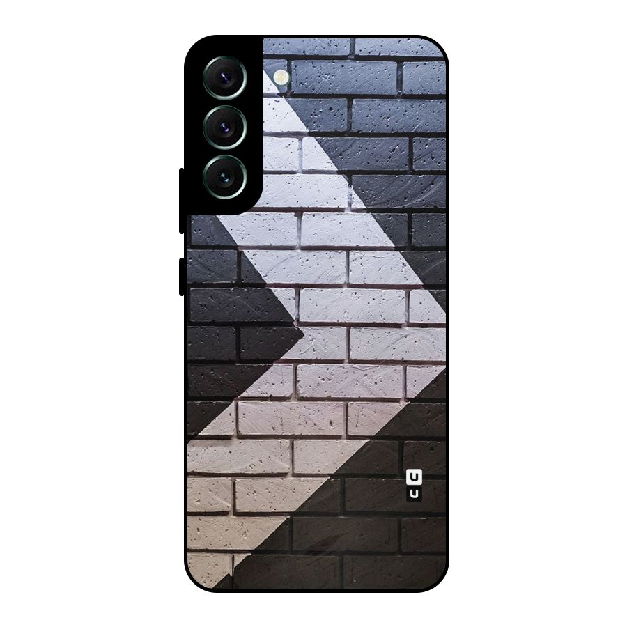 Wall Arrow Design Metal Back Case for Galaxy S22 Plus 5G