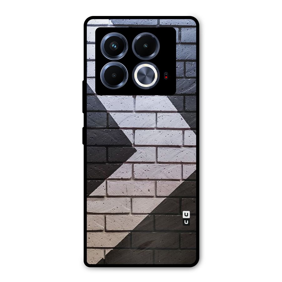Wall Arrow Design Metal Back Case for Infinix Note 40 5G