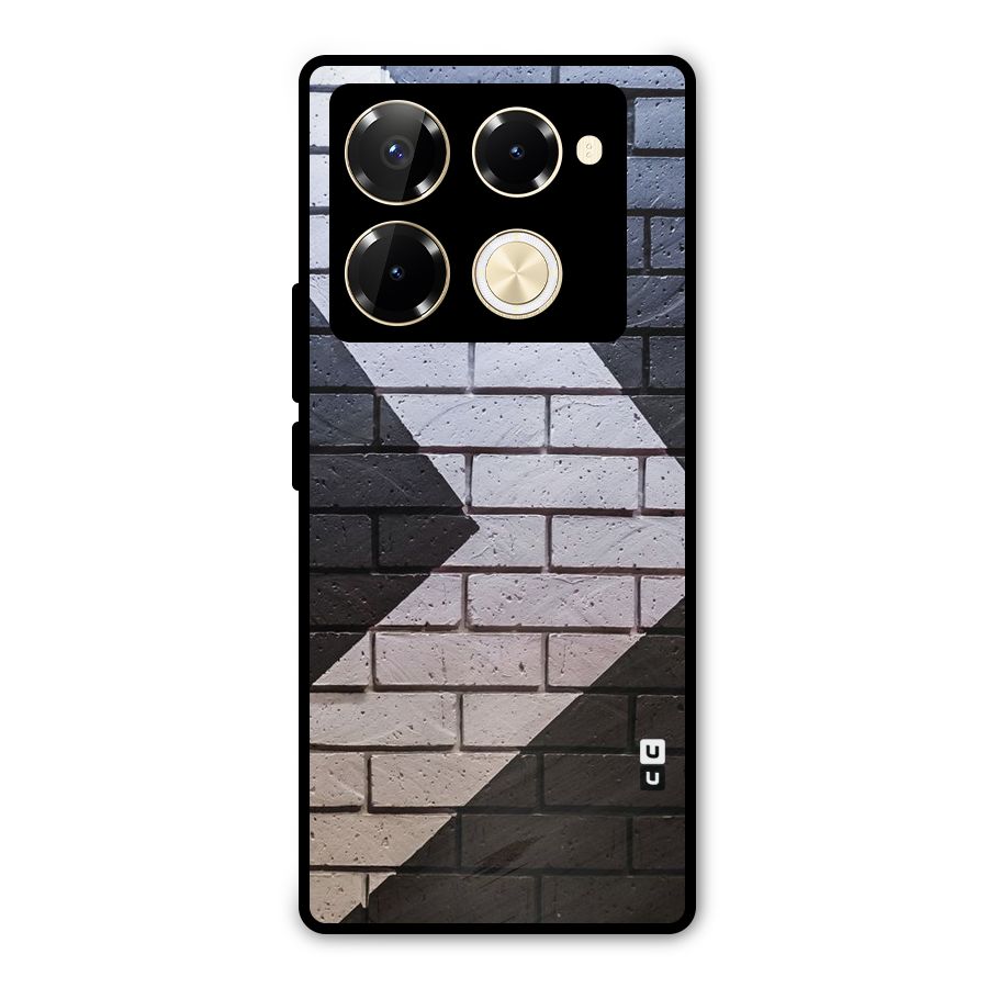 Wall Arrow Design Metal Back Case for Infinix Note 40 Pro Plus