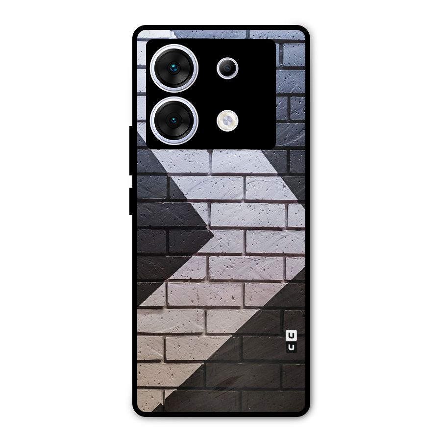 Wall Arrow Design Metal Back Case for Infinix Zero 30 5G