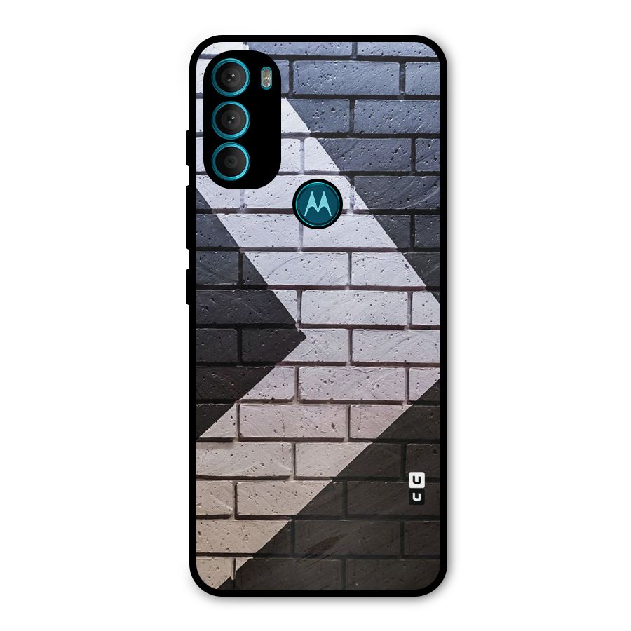 Wall Arrow Design Metal Back Case for Moto G71 5G