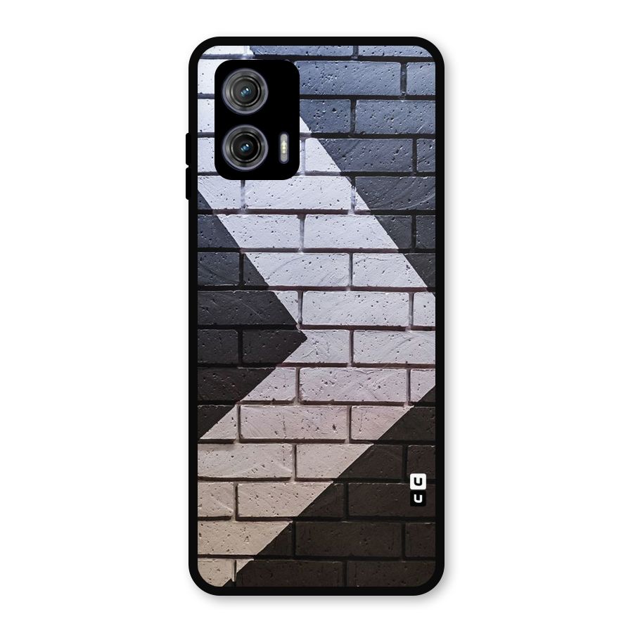 Wall Arrow Design Metal Back Case for Moto G73