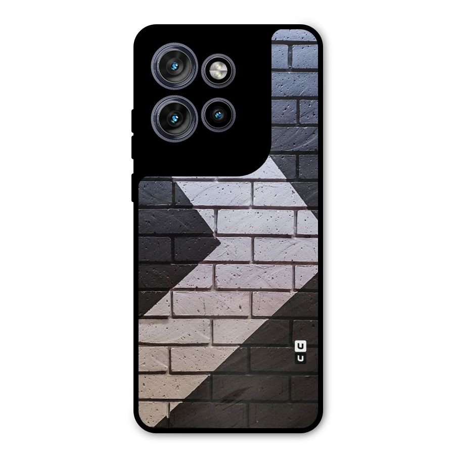 Wall Arrow Design Metal Back Case for Motorola Edge 50 Neo