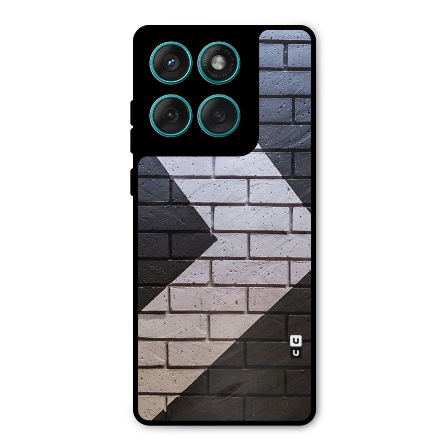 Wall Arrow Design Metal Back Case for Motorola Edge 60 Fusion