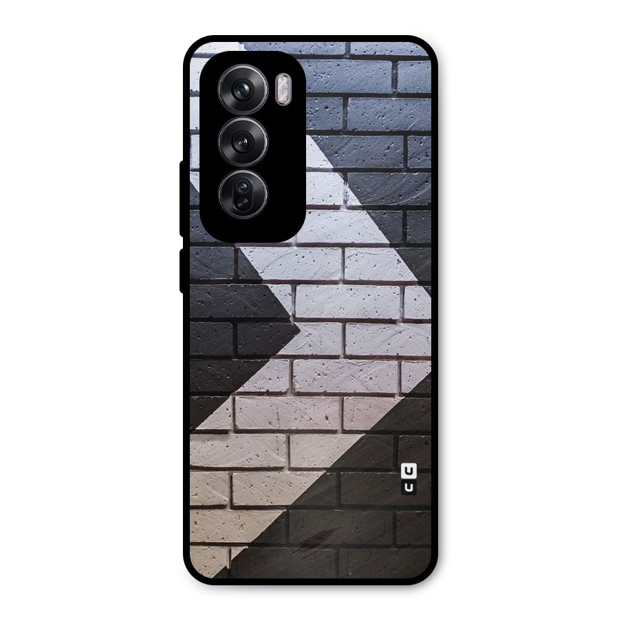 Wall Arrow Design Metal Back Case for Oppo Reno12 Pro