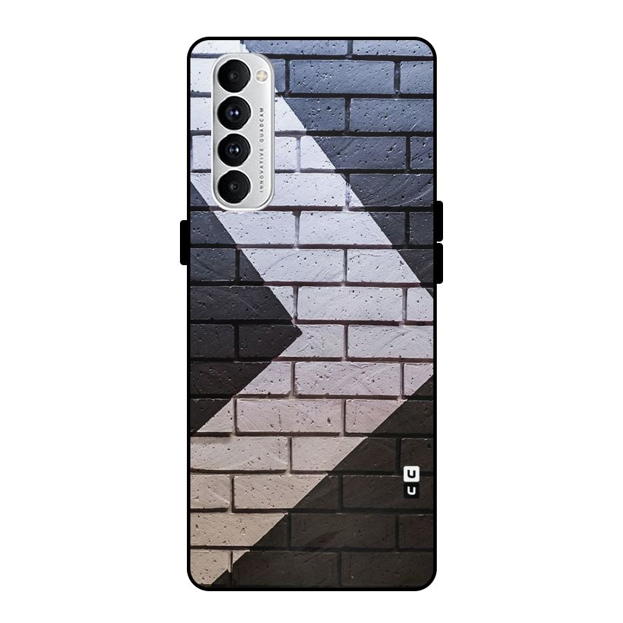 Wall Arrow Design Metal Back Case for Oppo Reno4 Pro