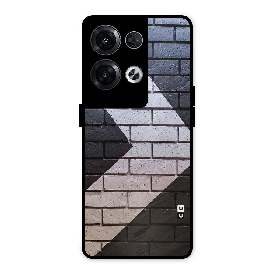Wall Arrow Design Metal Back Case for Oppo Reno8 Pro 5G