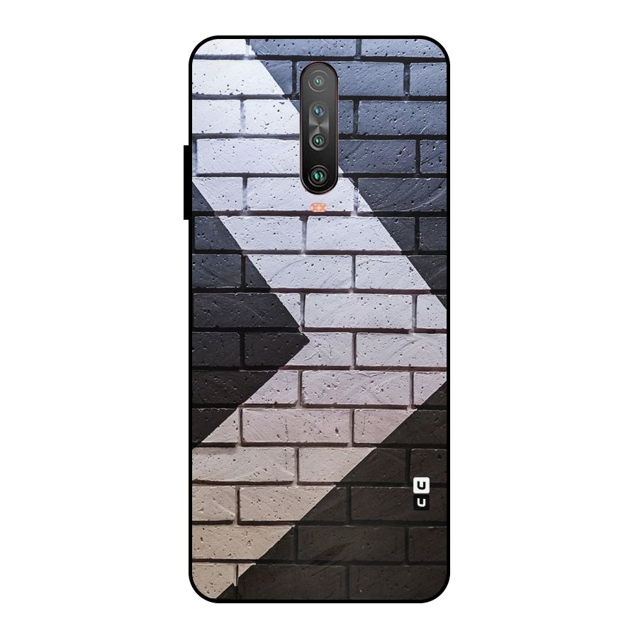 Wall Arrow Design Metal Back Case for Poco X2