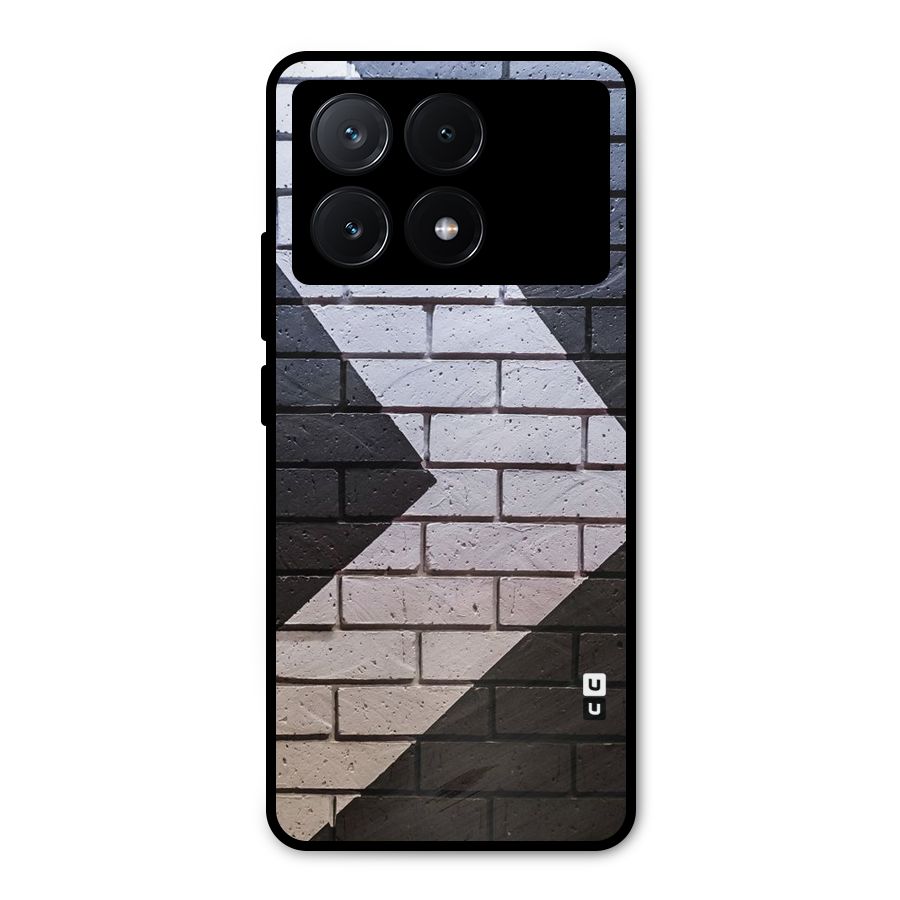 Wall Arrow Design Metal Back Case for Poco X6 Pro