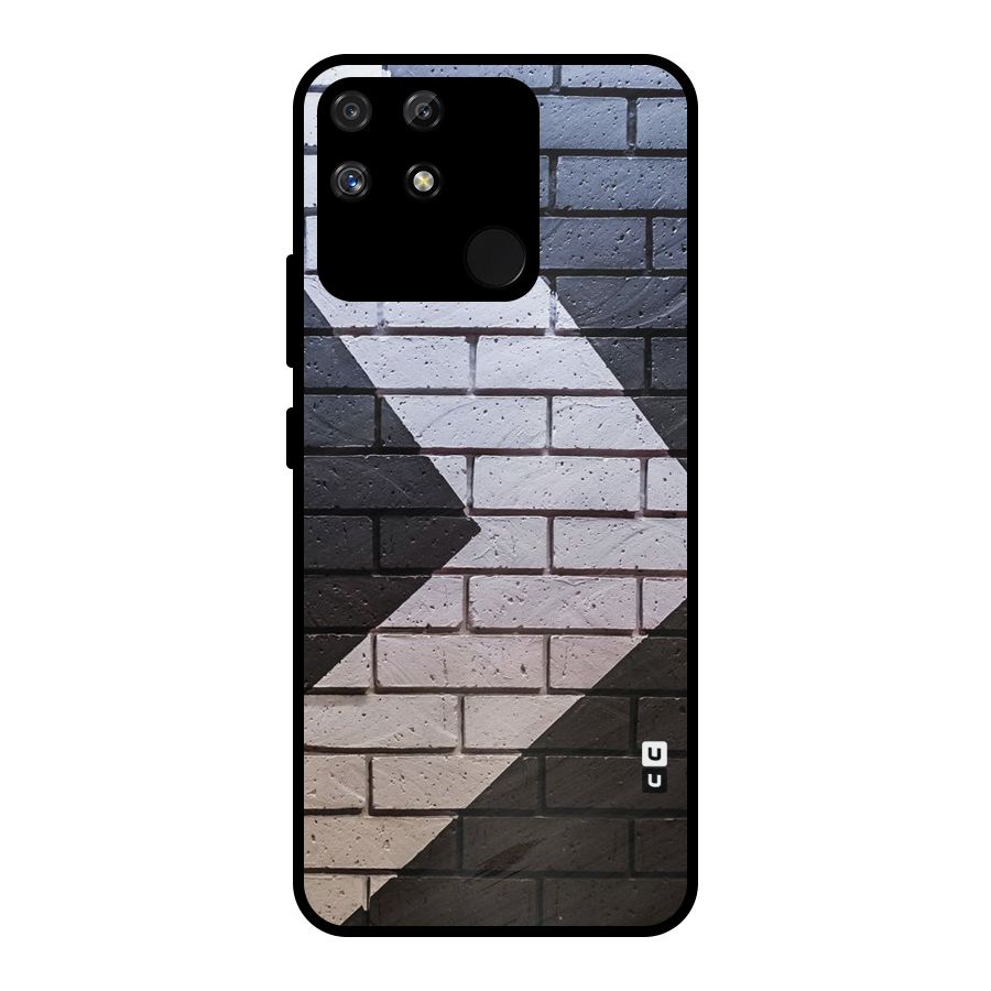 Wall Arrow Design Metal Back Case for Realme Narzo 50A