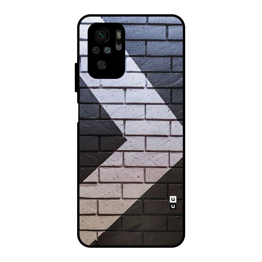 Wall Arrow Design Metal Back Case for Redmi Note 10S