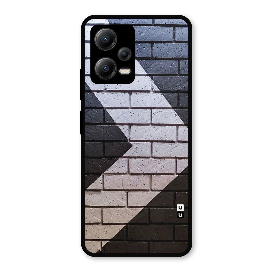 Wall Arrow Design Metal Back Case for Redmi Note 12 5G