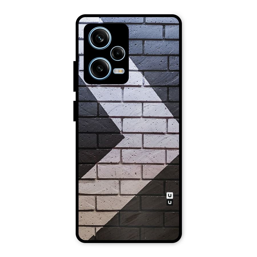 Wall Arrow Design Metal Back Case for Redmi Note 12 Pro