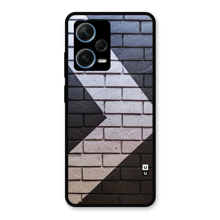 Wall Arrow Design Metal Back Case for Redmi Note 12 Pro Plus 5G
