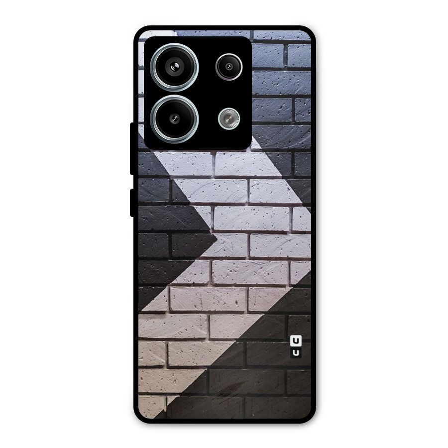 Wall Arrow Design Metal Back Case for Redmi Note 13 Pro 5G