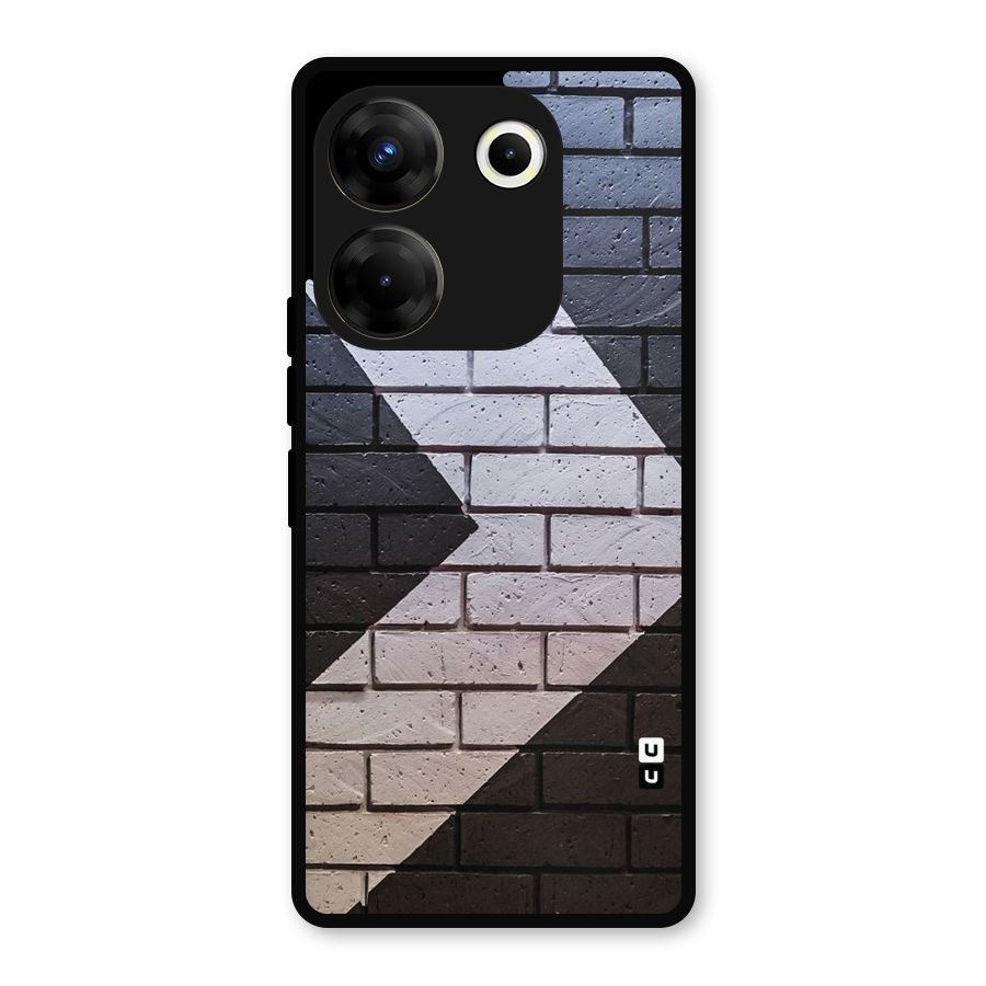 Wall Arrow Design Metal Back Case for Tecno Camon 20 Pro