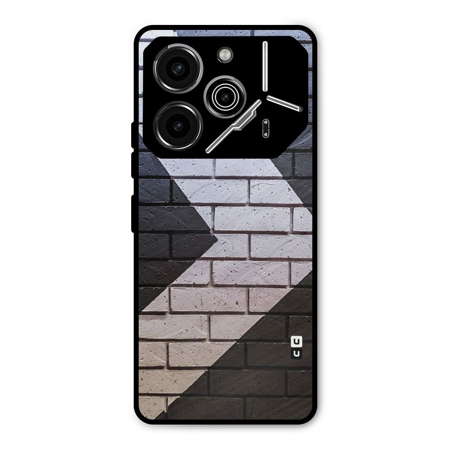 Wall Arrow Design Metal Back Case for Tecno Pova 6 Pro