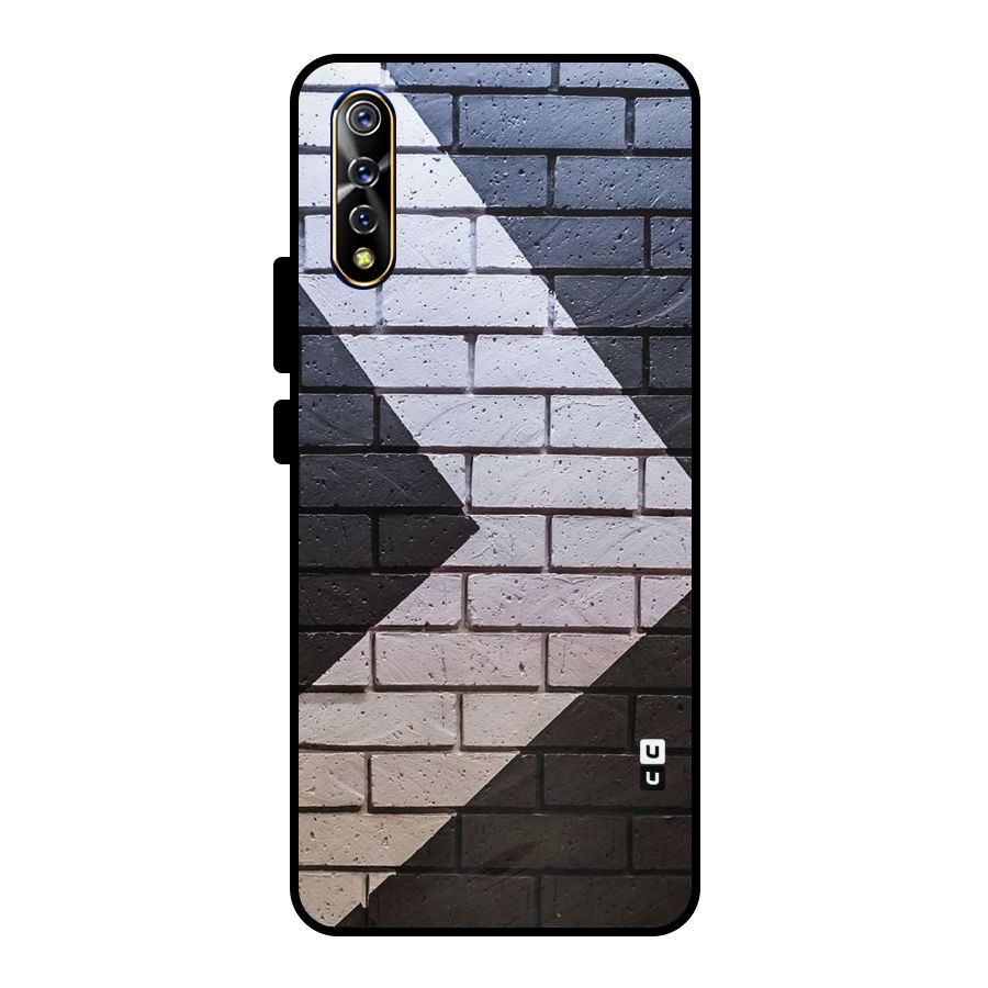 Wall Arrow Design Metal Back Case for Vivo S1