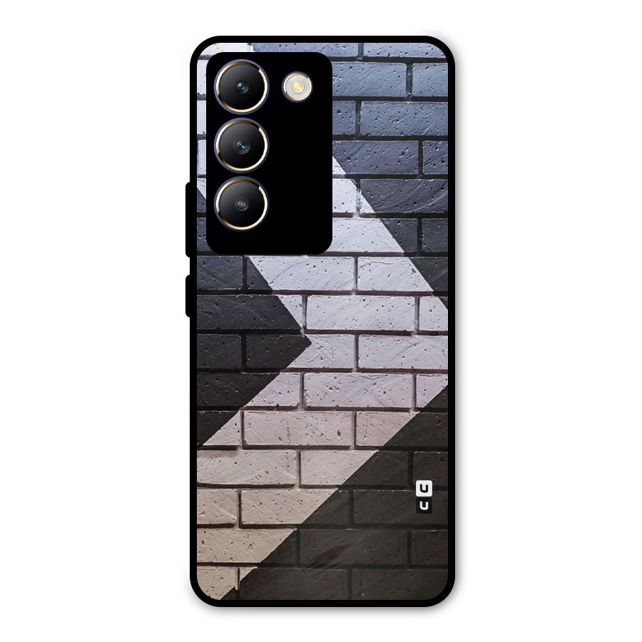 Wall Arrow Design Metal Back Case for Vivo T3 5G