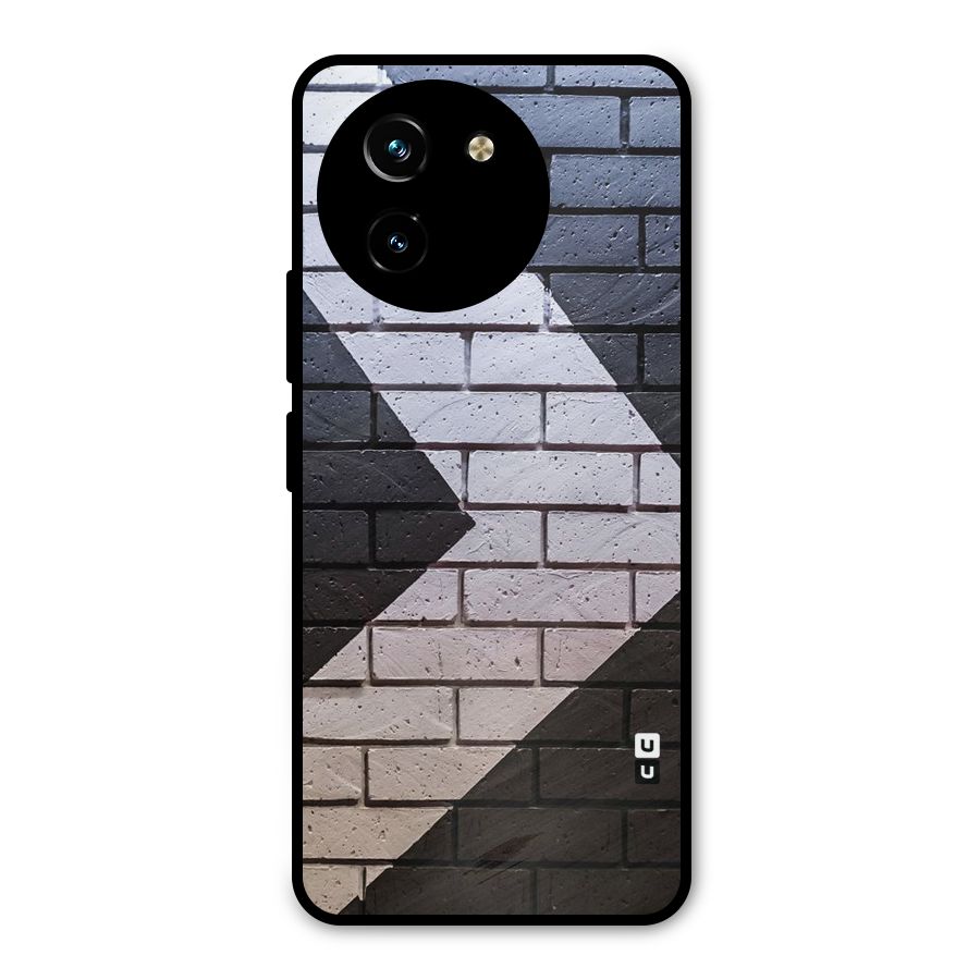Wall Arrow Design Metal Back Case for Vivo T3x