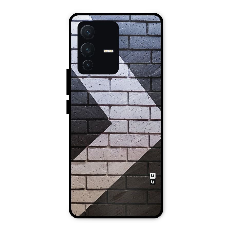 Wall Arrow Design Metal Back Case for Vivo V23 5G
