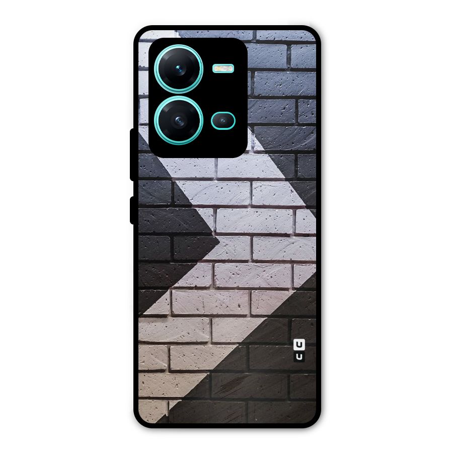 Wall Arrow Design Metal Back Case for Vivo V25